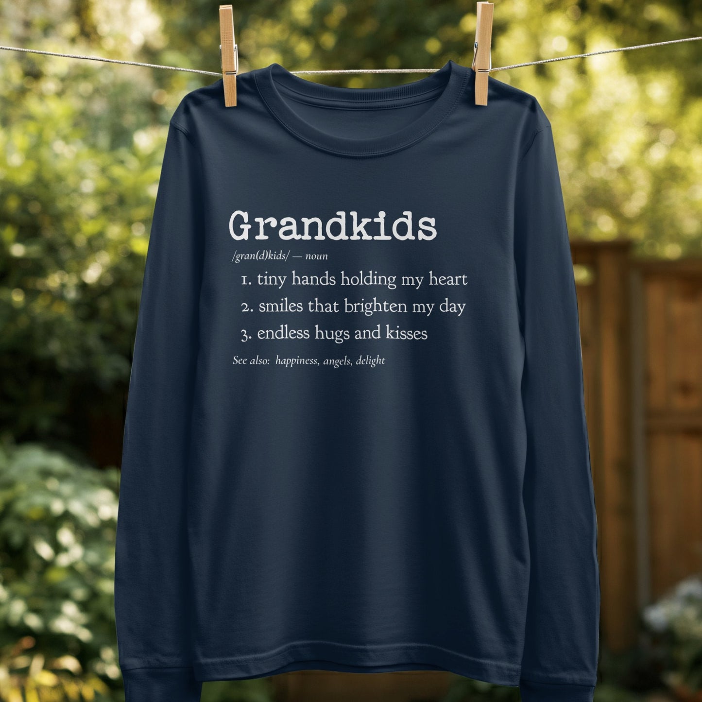 Heartwarming Grandkids Definition Long Sleeve Shirt Product