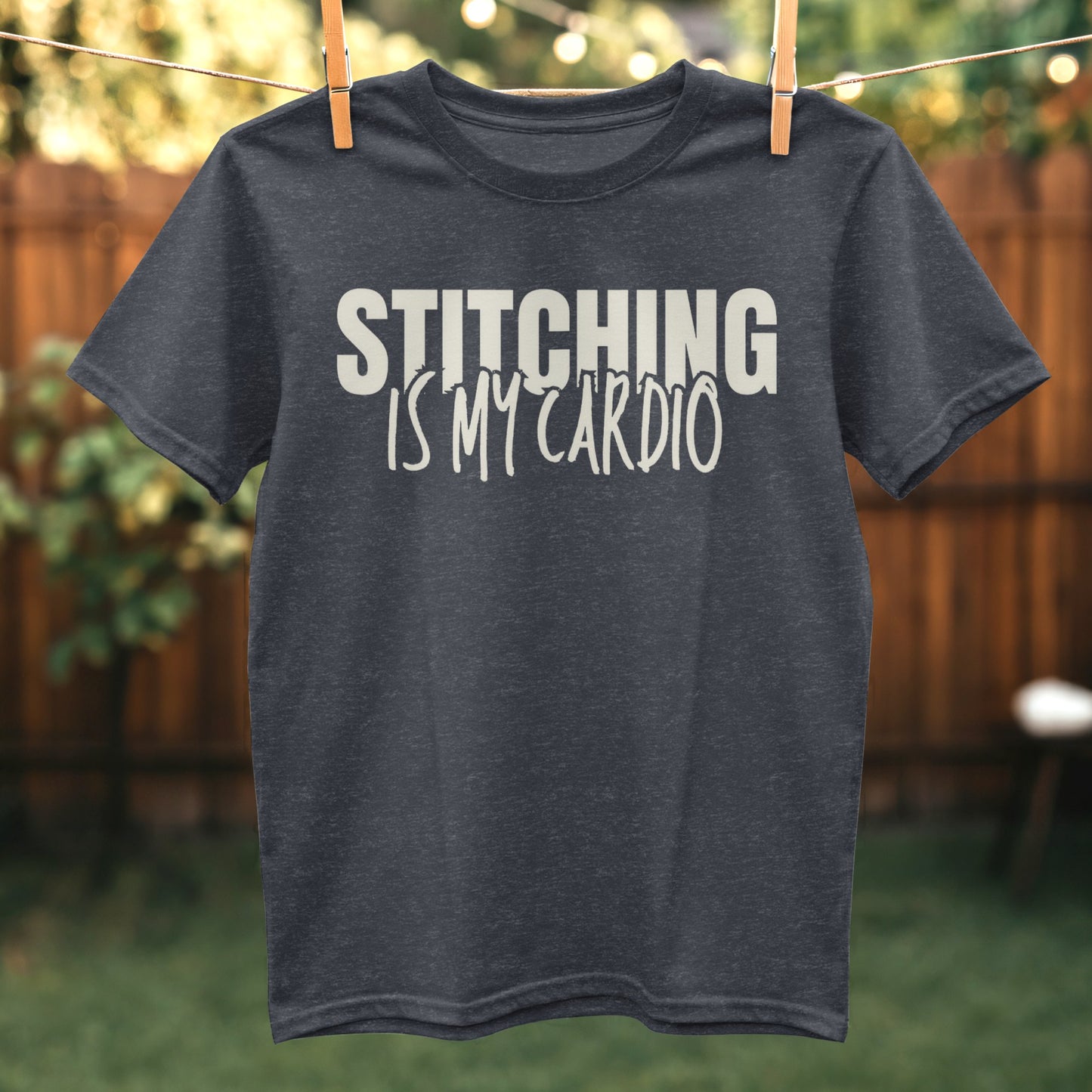 Stitching Is My Cardio Graphic T-Shirt product type