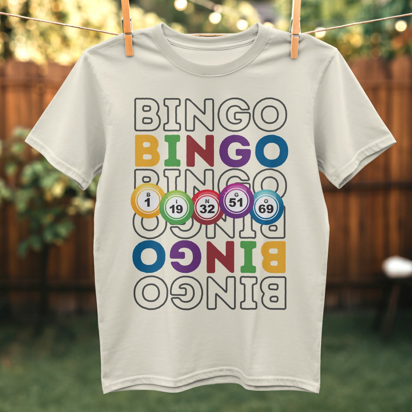 Bingo Themed Graphic Tee Shirt product type