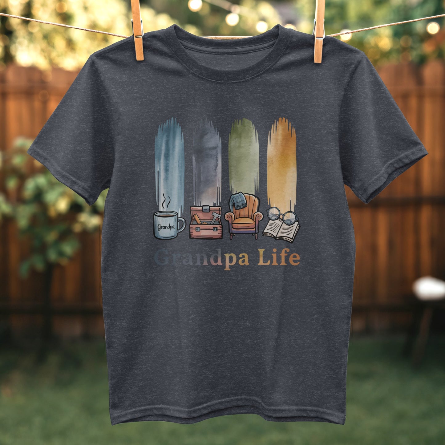 Grandpa Life Graphic Print Casual Wear T-shirt product