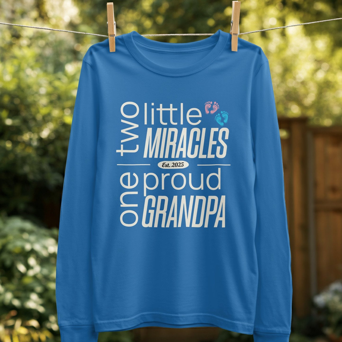 Two Little Miracles One Proud Grandpa Shirt Product
