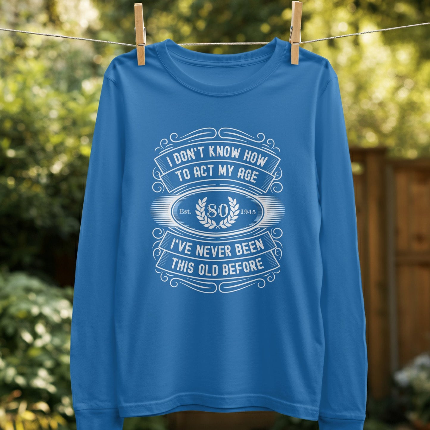 Funny 80th Birthday Unisex Top With Humorous Print product