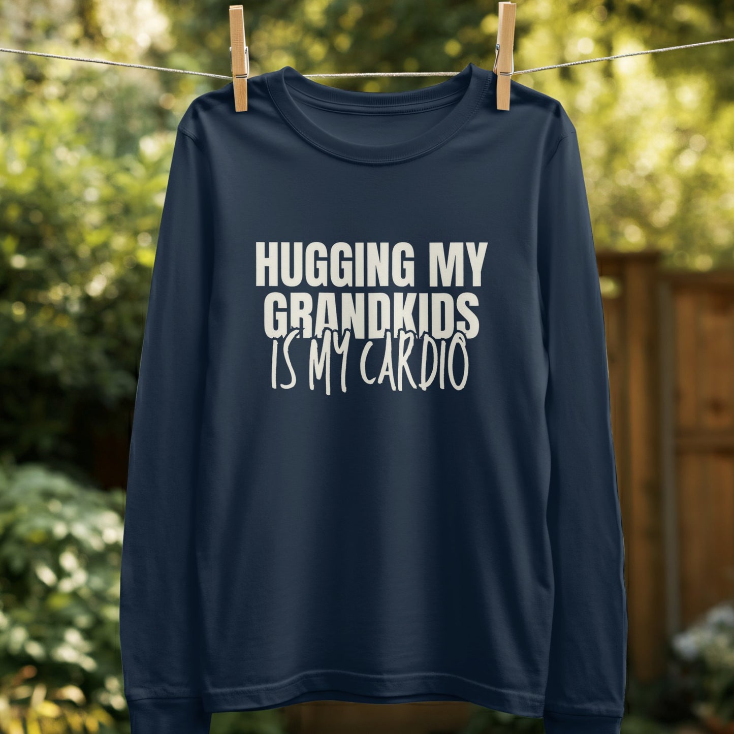 Hugging My Grandkids Is My Cardio Long Sleeve Shirt product type