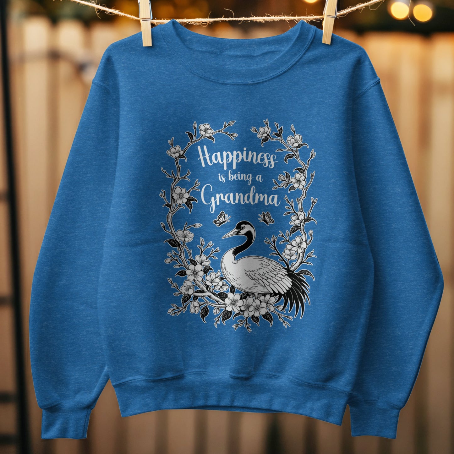Happiness Is Being a Grandma Blue Sweatshirt product type