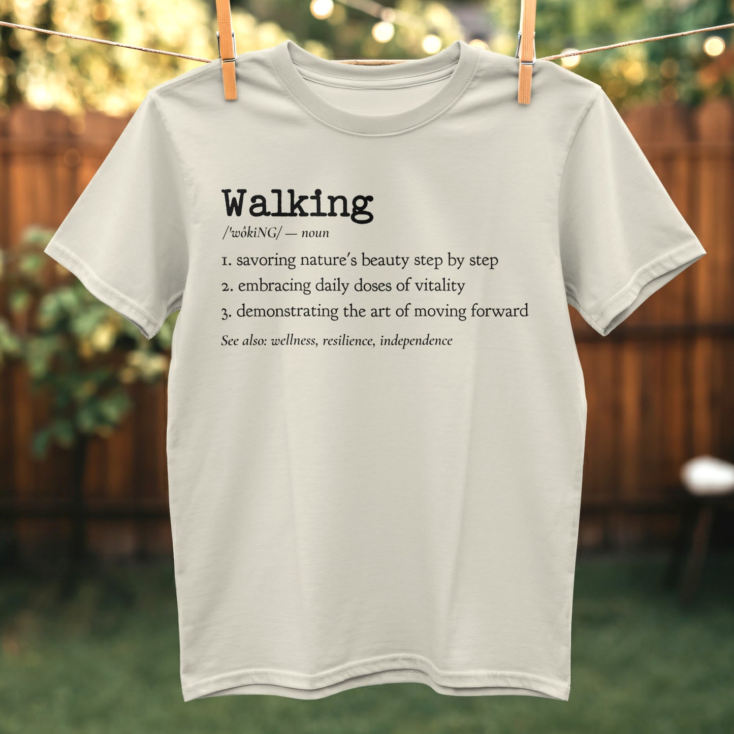 Walking Quote Definition Graphic T-shirt product type