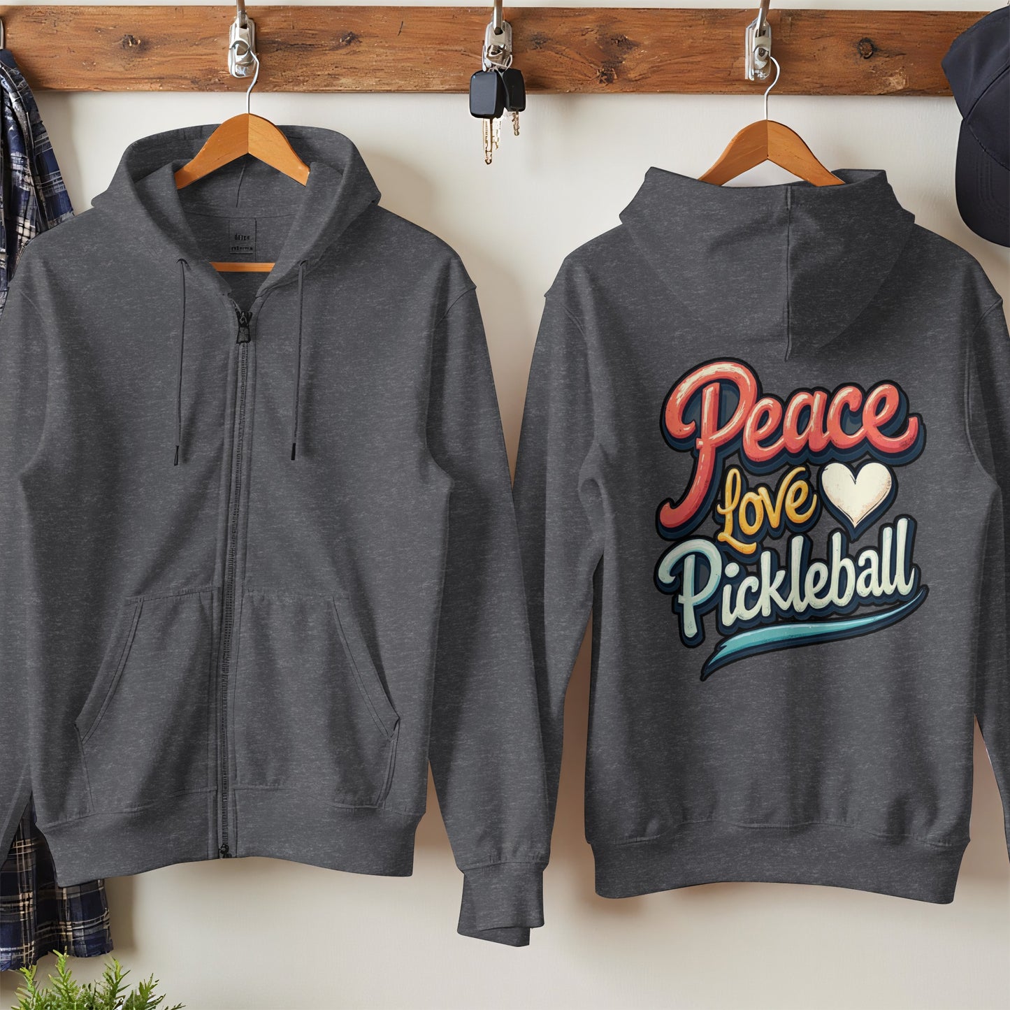 Peace Love Pickleball Graphic Hoodie product type
