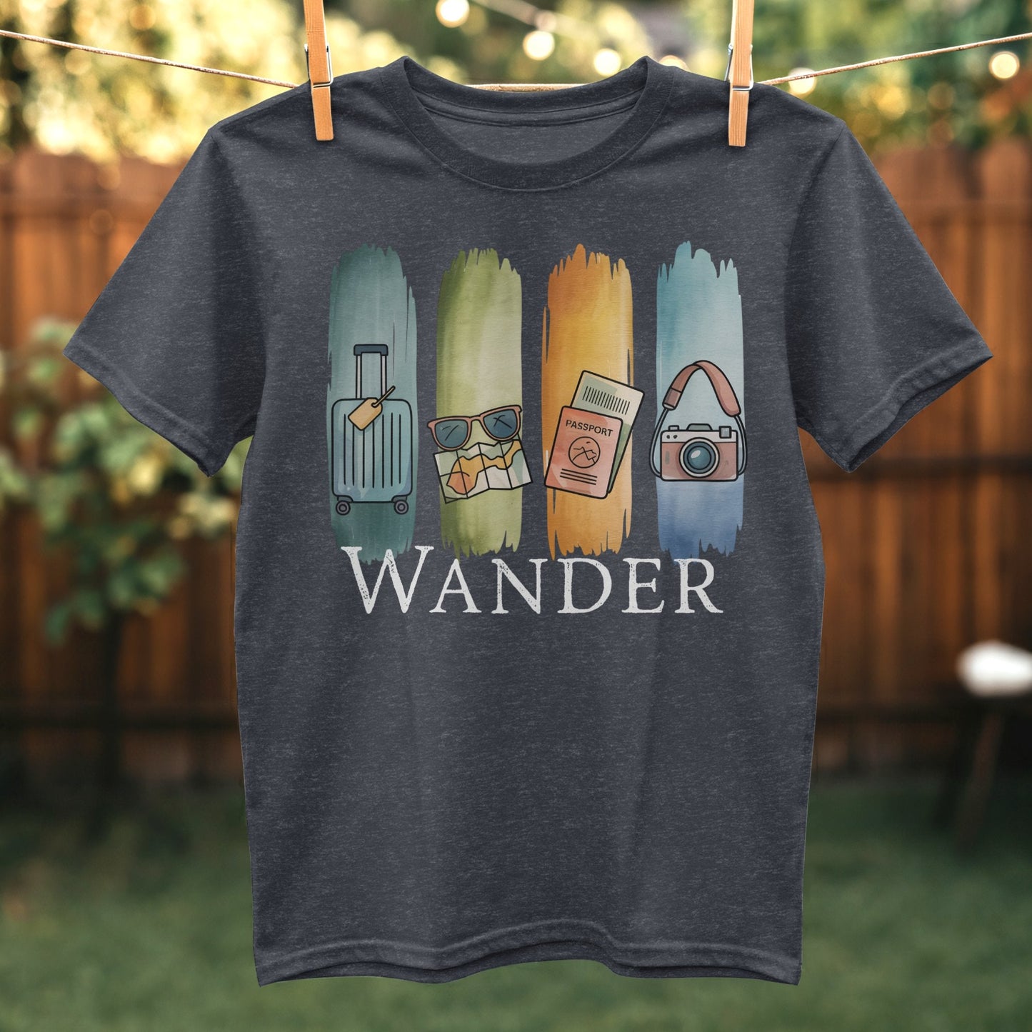Wander Travel Themed Graphic Tee Product