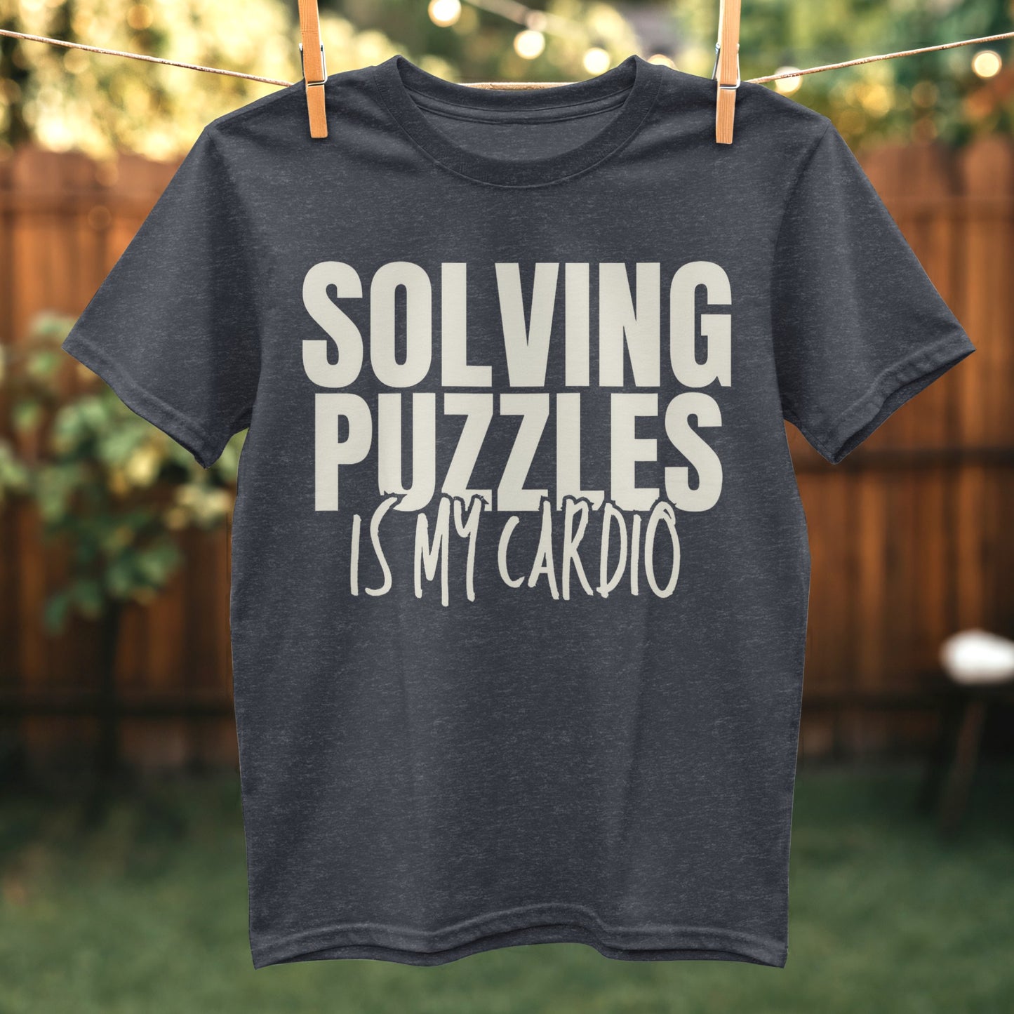 Solving Puzzles Is My Cardio Graphic T-Shirt product type