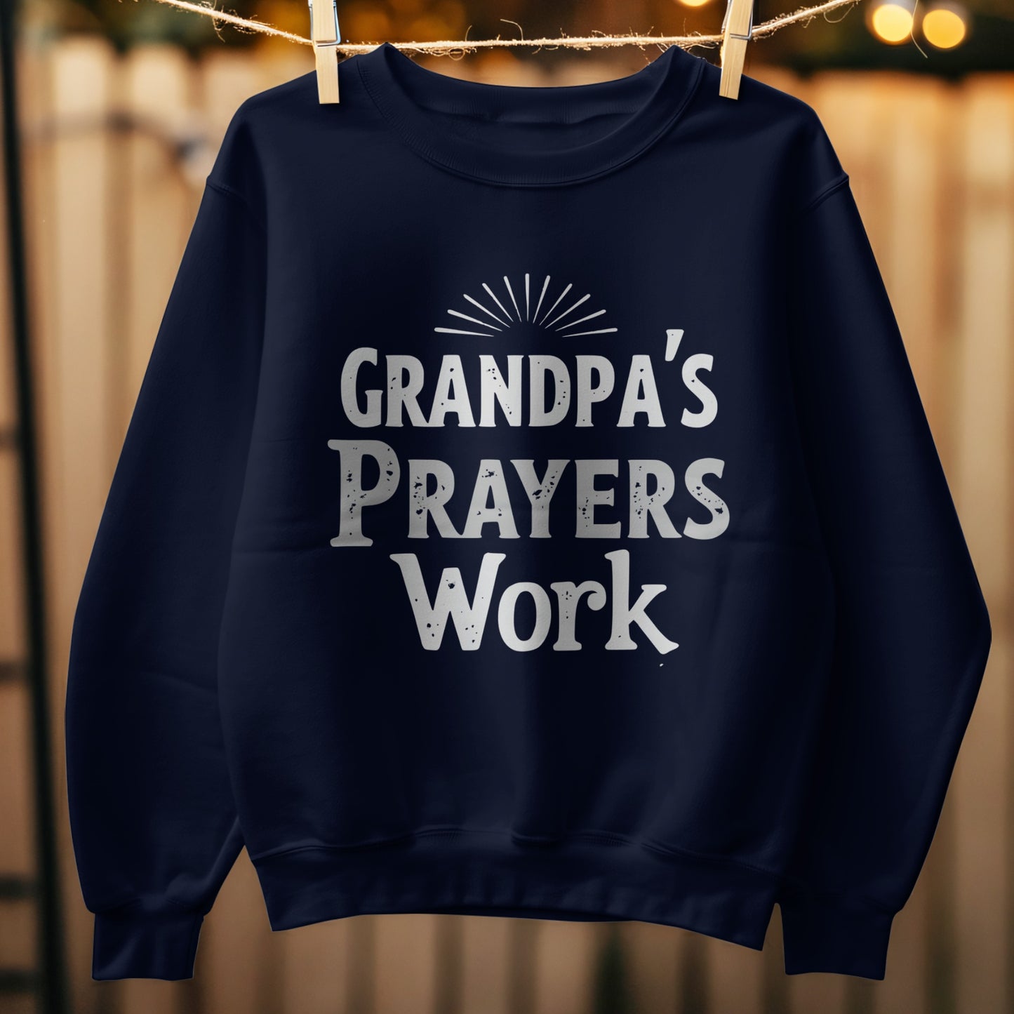 Grandpa's Prayers Work Sweatshirt product