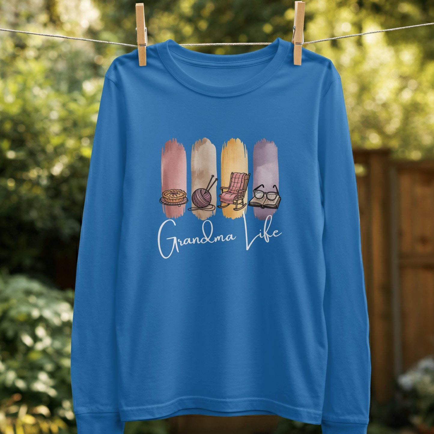 Cozy Grandma Life Inspired Long Sleeve Shirt Product