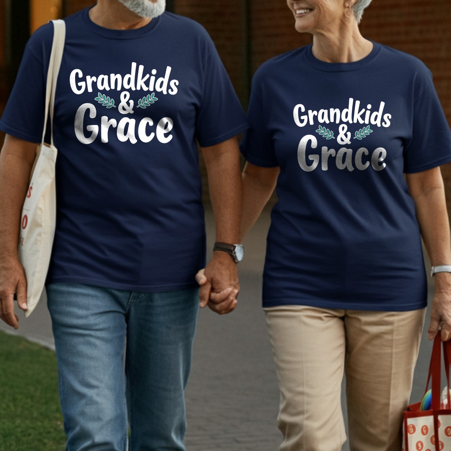 Grandkids and Grace Matching Family T-Shirt product type
