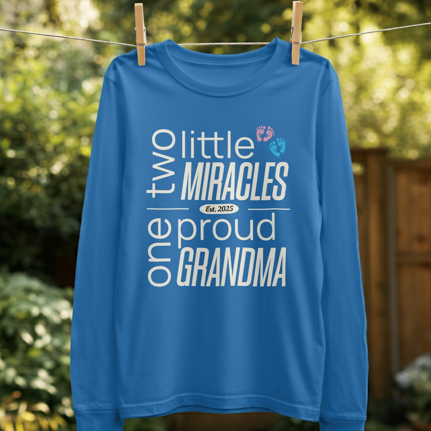 Two Little Miracles One Proud Grandma Shirt product