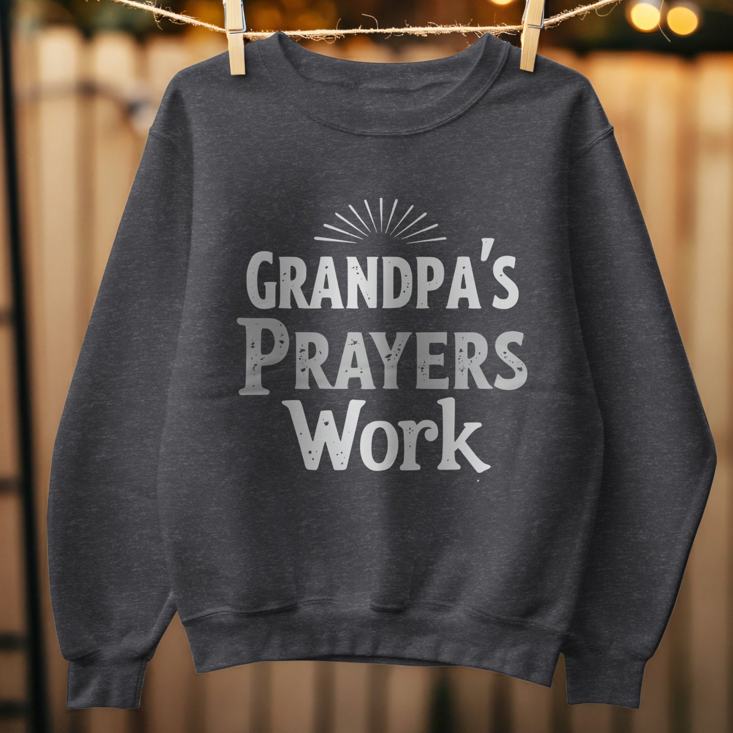 Grandpa's Prayers Work Sweatshirt product type