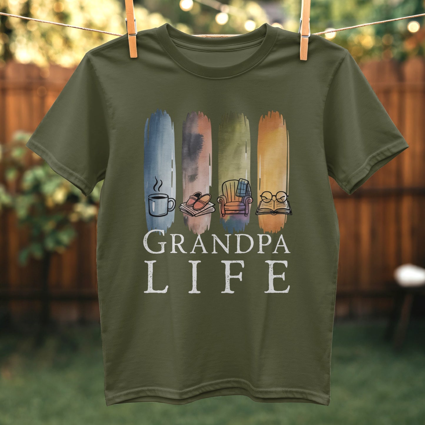 Grandpa Life Graphic Tee Shirt Casual Clothing Product