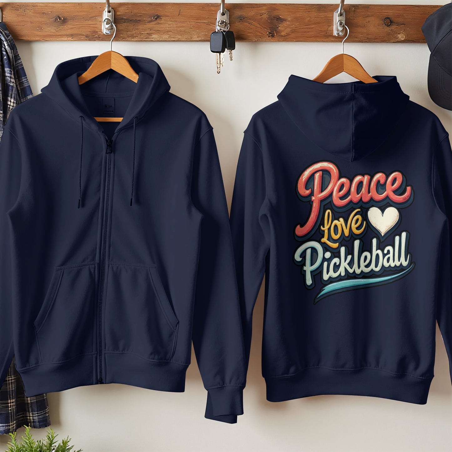 Peace Love Pickleball Graphic Hoodie product
