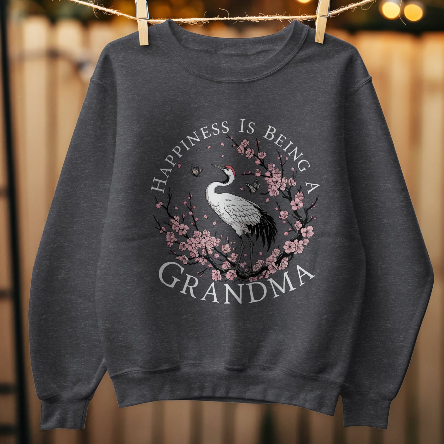 Happiness is being a grandma sweatshirt product
