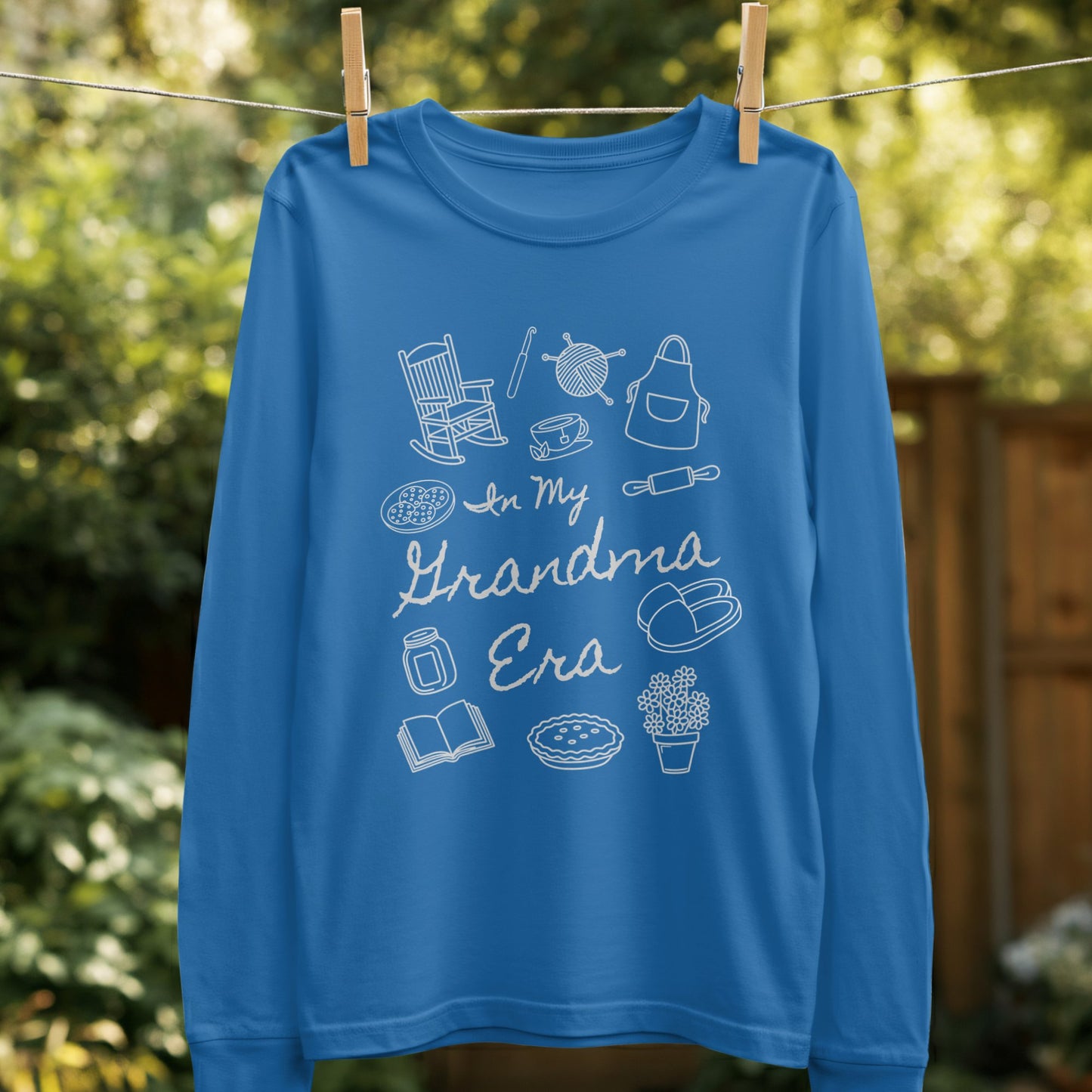 In My Grandma Era Graphic Long Sleeve Shirt product