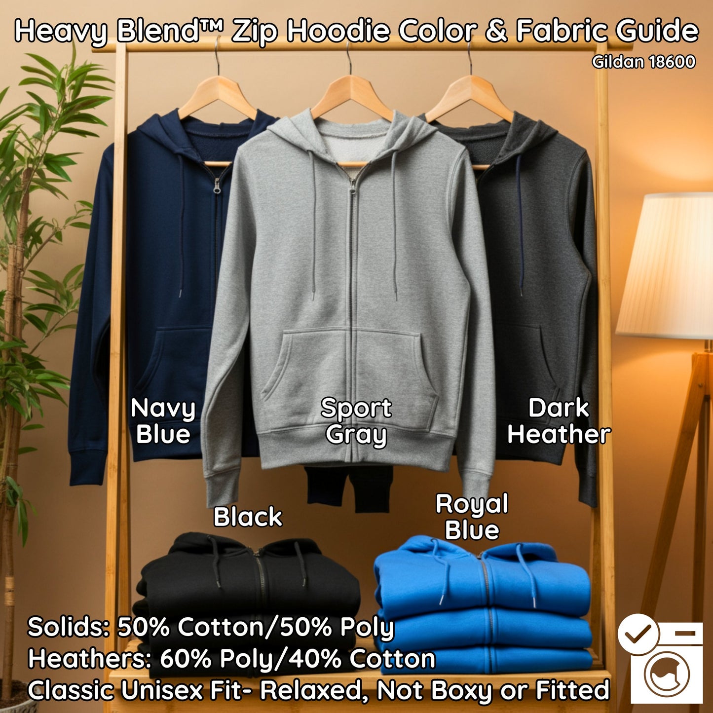 Heavy Blend Zip Hoodie Classic Unisex Fit product