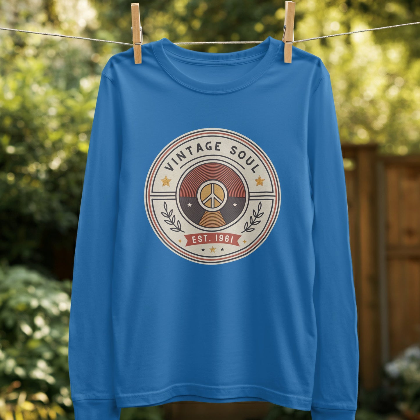 Vintage Soul Est 1961 Peace Sign Graphic product type