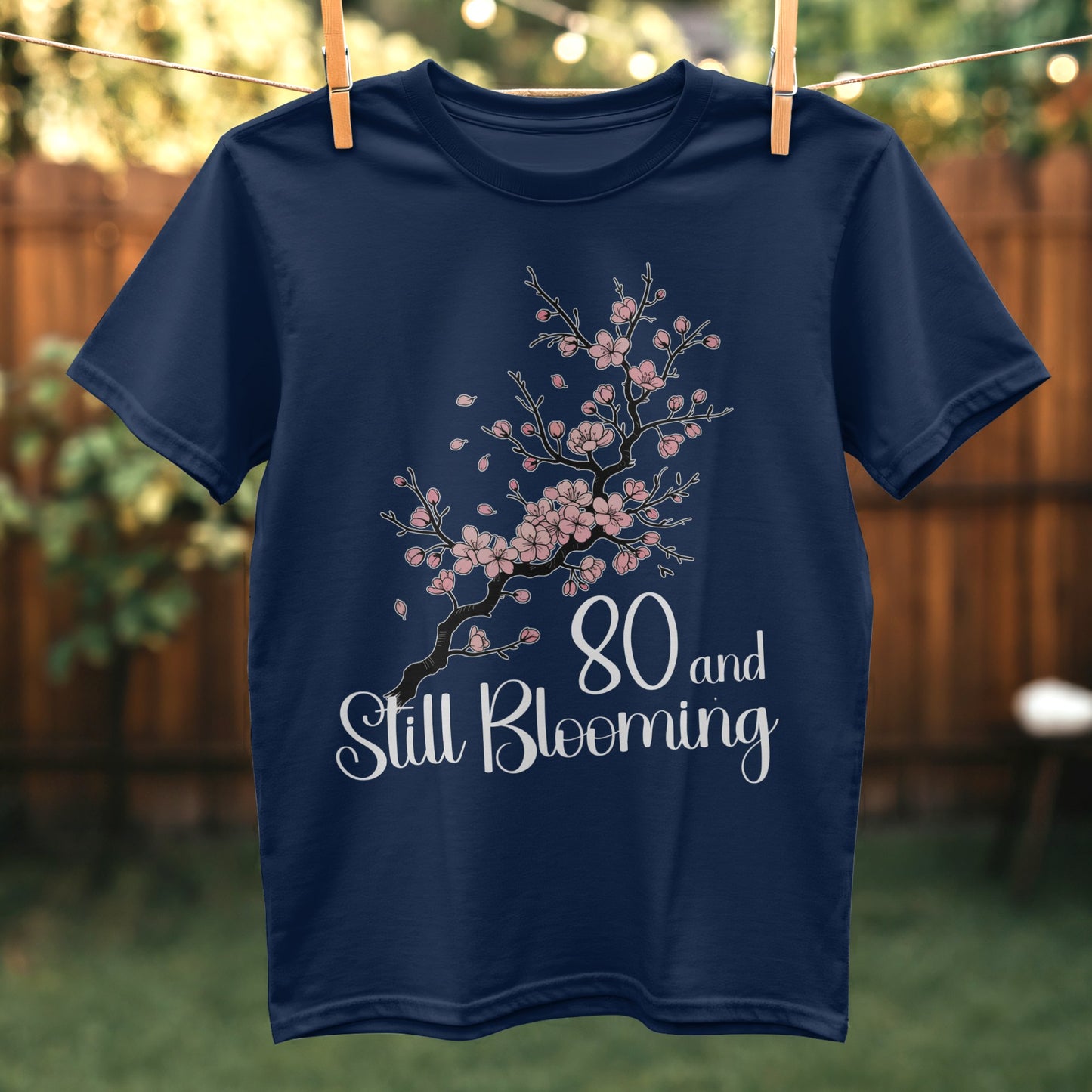 80 and Still Blooming Graphic Printed T-shirt product