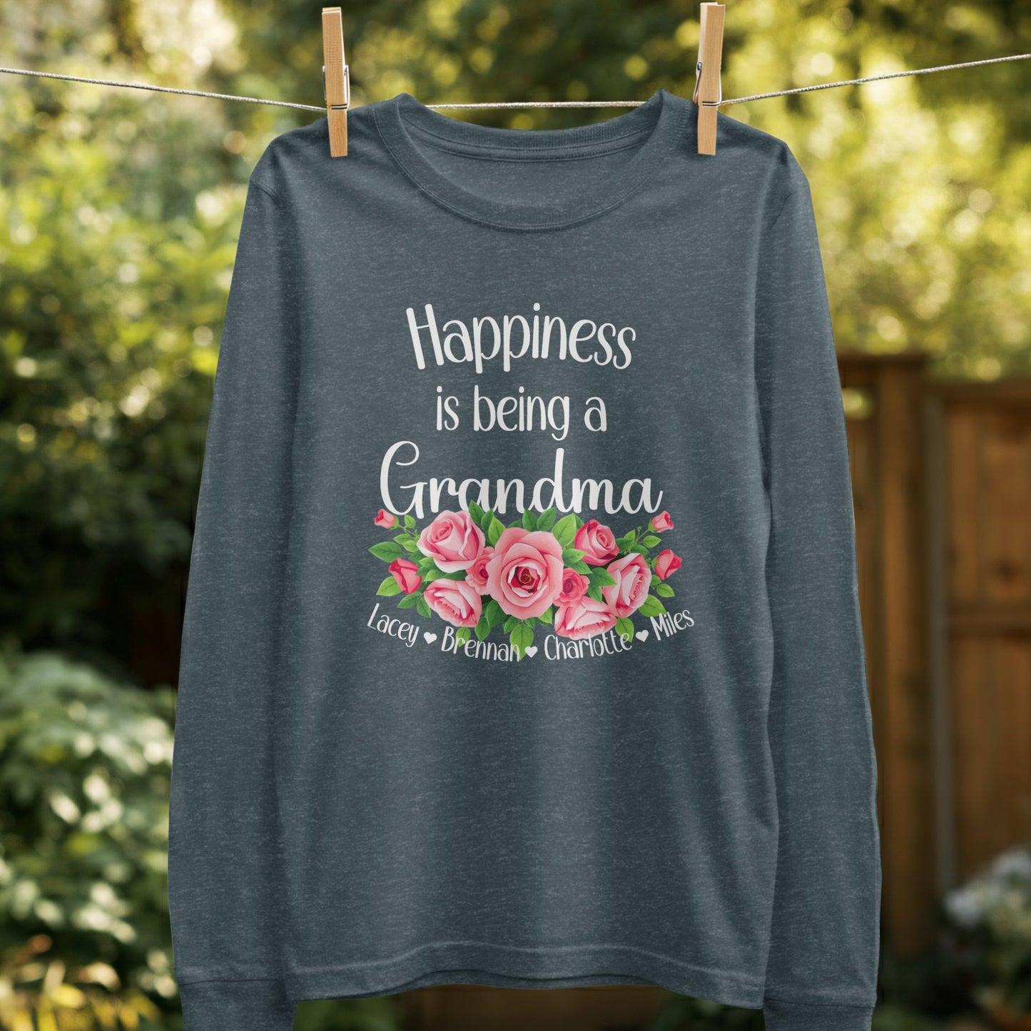 Happiness is being a Grandma clothing product