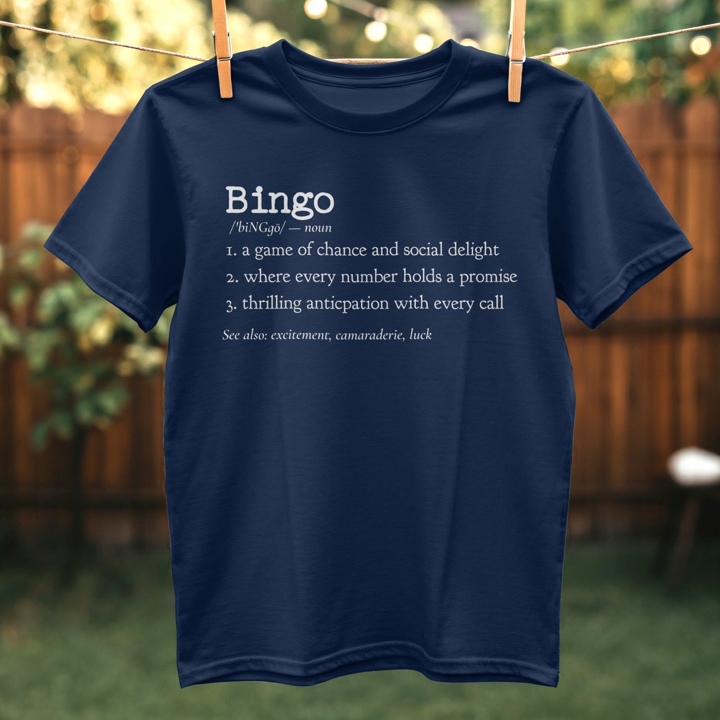 Bingo Definition Humorous Saying T-Shirt product