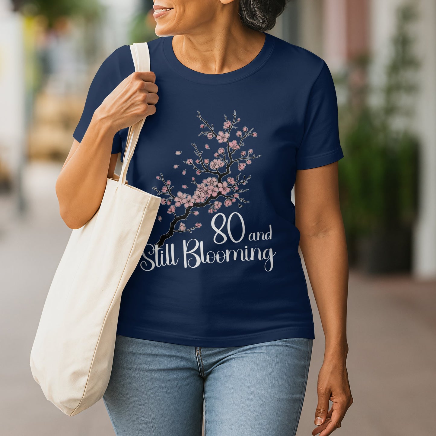 80 and Still Blooming Floral Tee Shirt product type