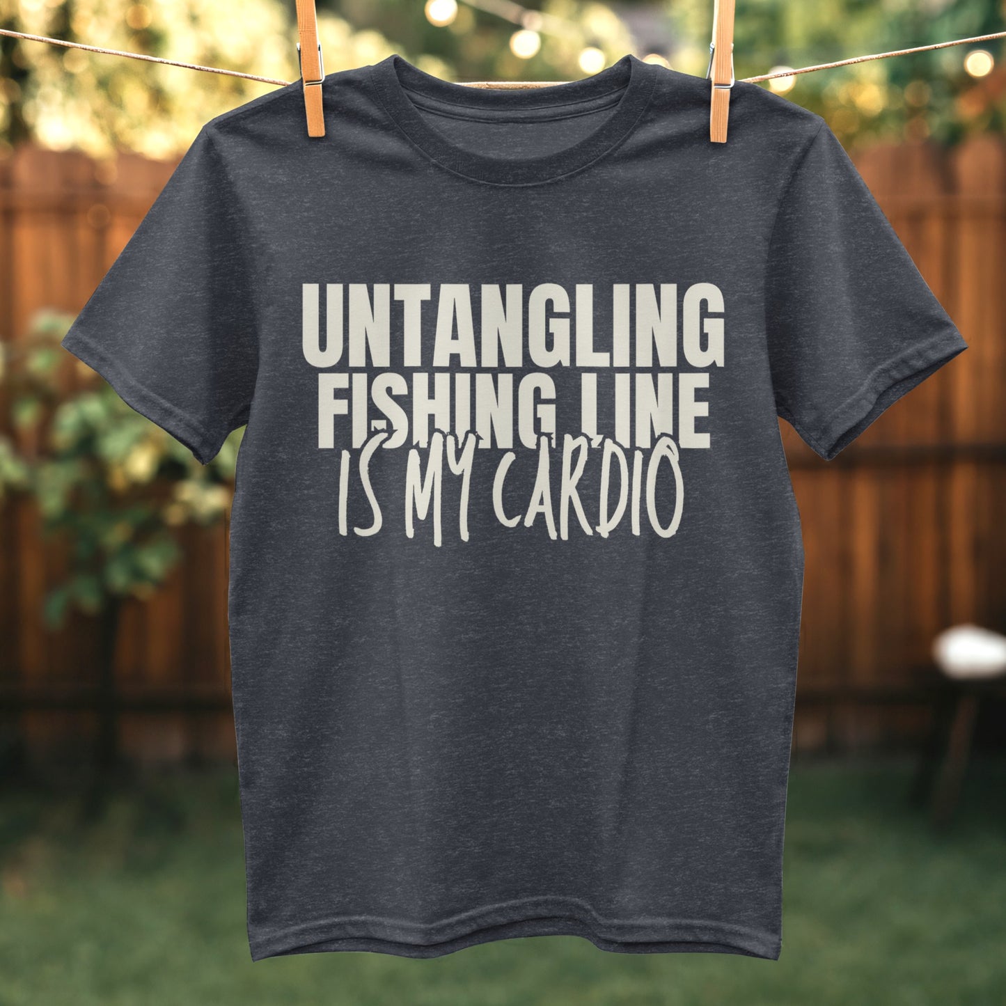 Untangling Fishing Line Is My Cardio T-Shirt product