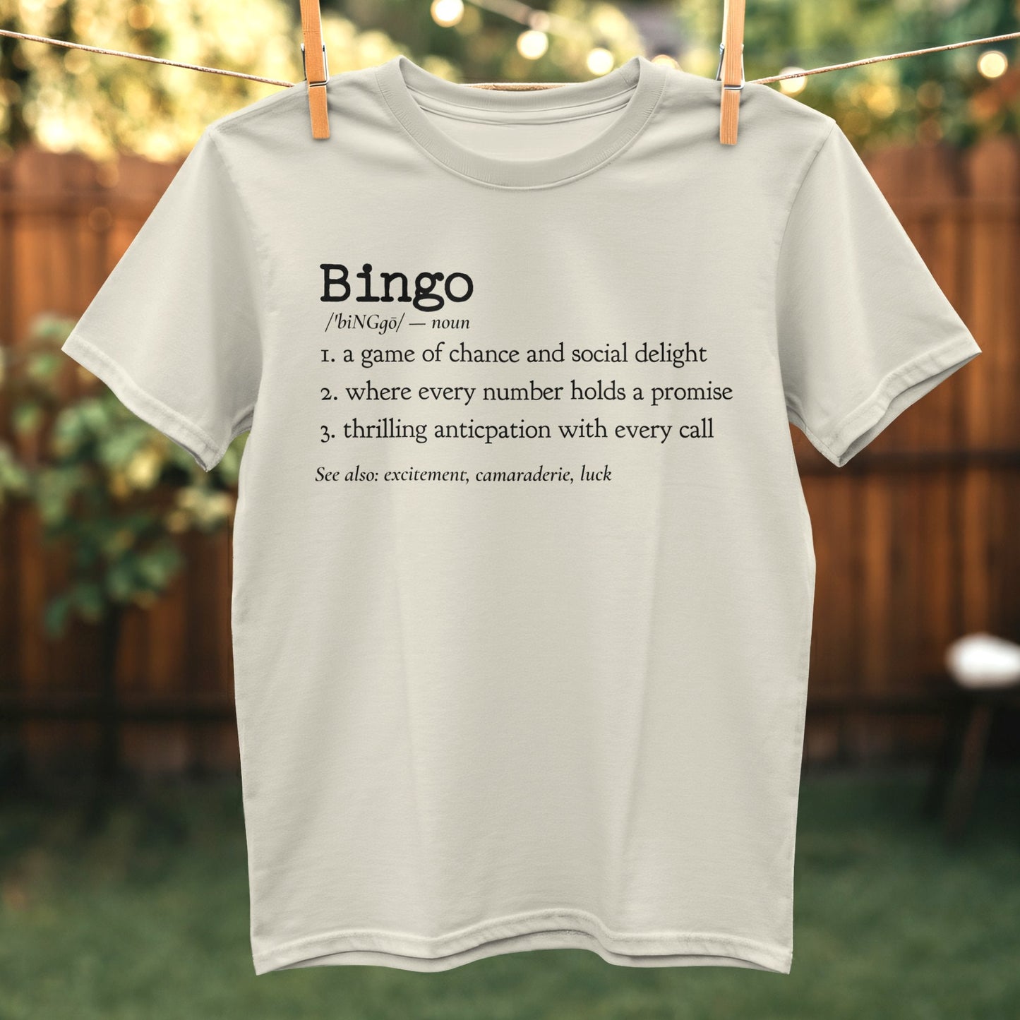 Bingo Definition Print Tee Short Sleeve Funny Shirt product