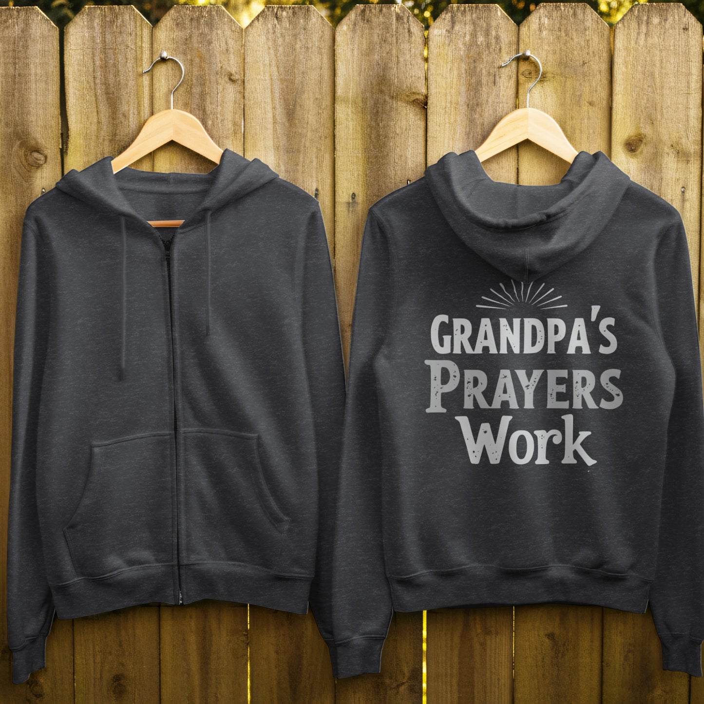 Grandpa's Prayers Work Hoodie Inspiring Graphic product type