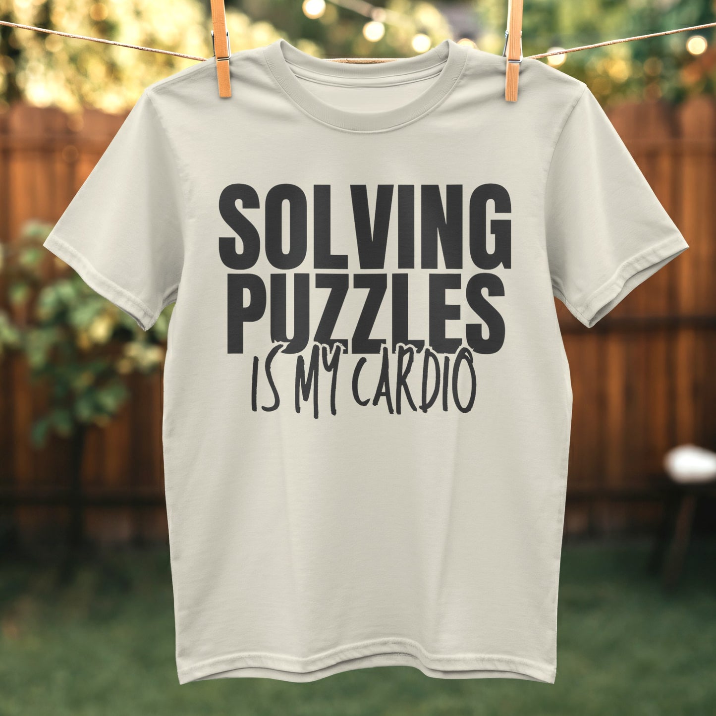 Solving Puzzles Is My Cardio Graphic T-Shirt product type