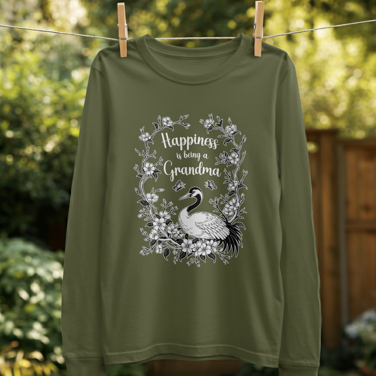 Happiness is Being a Grandma Long Sleeve Shirt product type