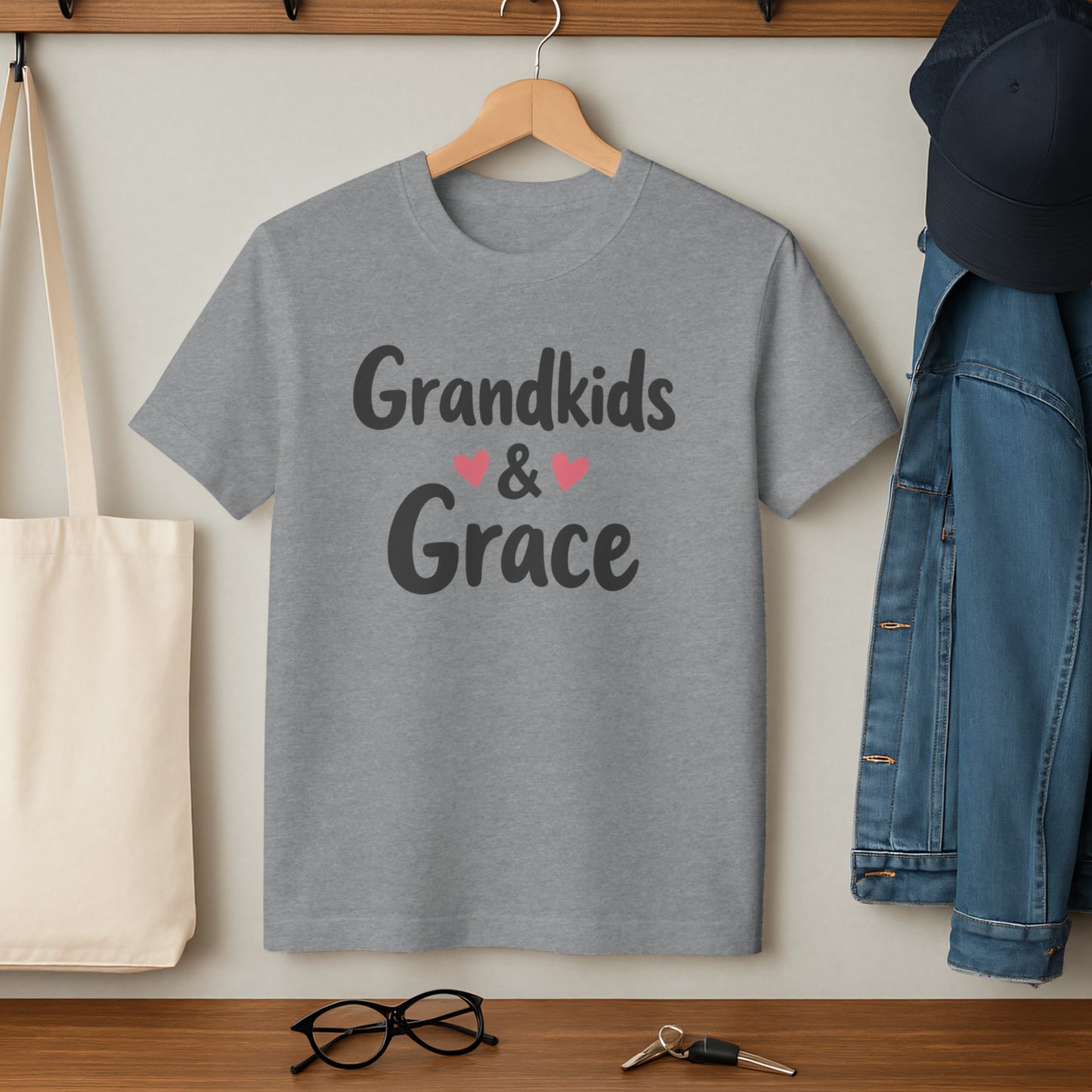 Grandkids and Grace Heart Design Shirt product type