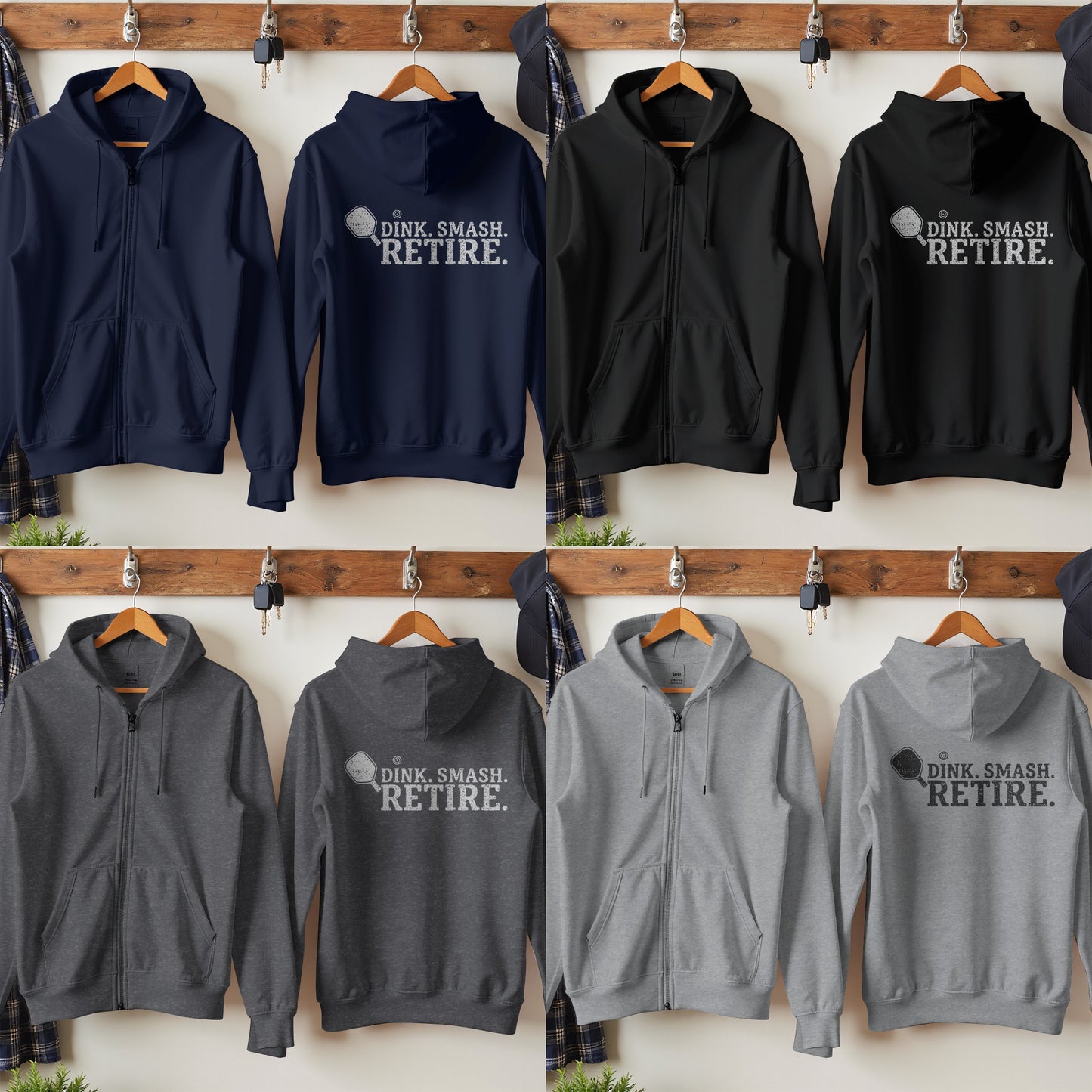 Dink Smash Retire Graphic Zip Up Hoodie product
