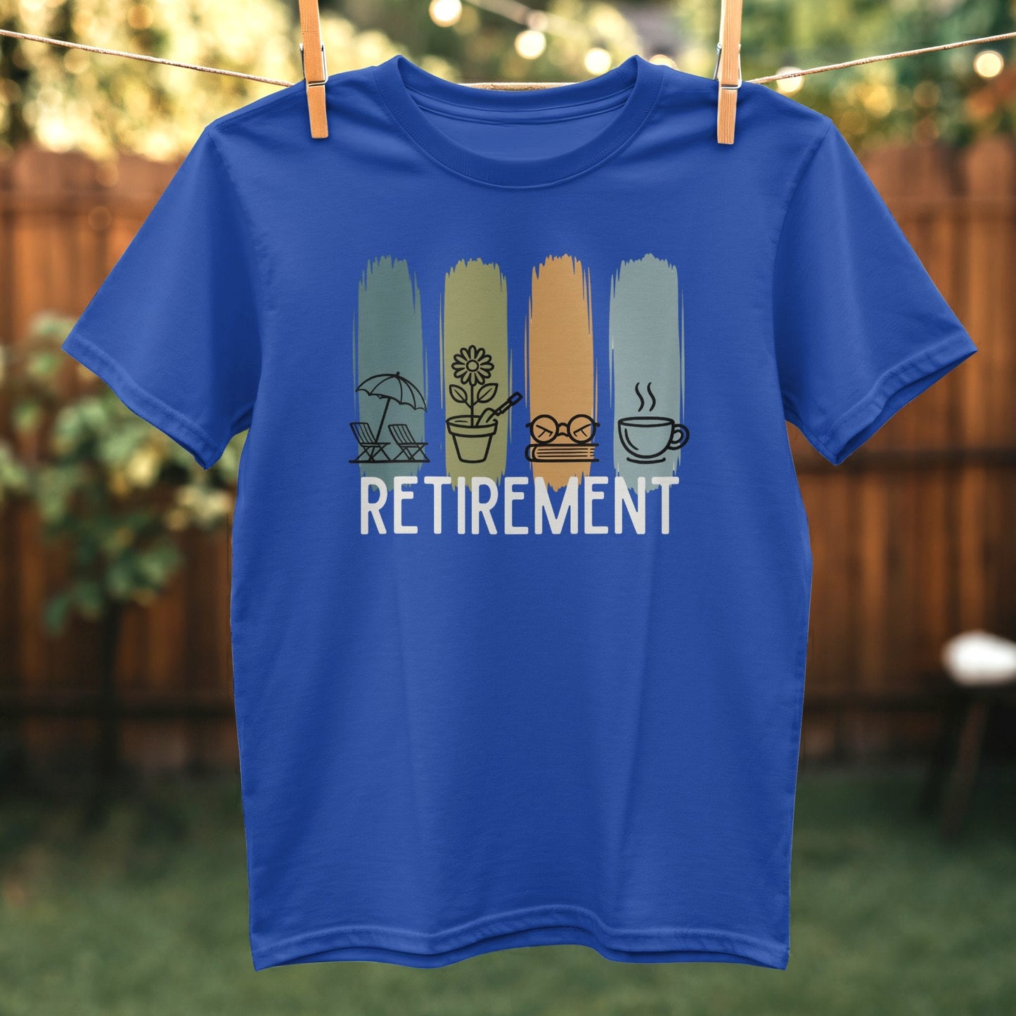 Retirement Lawn Chair Coffee Graphic T-shirt product