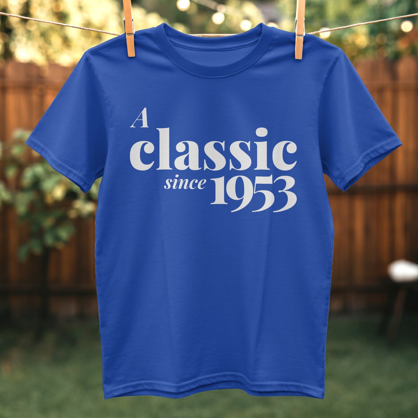 A Classic Since 1953 Printed Blue T-Shirt Product