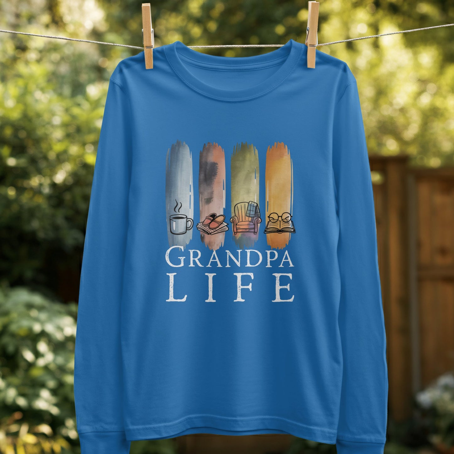 Grandpa Life Graphic Long Sleeve Shirt product