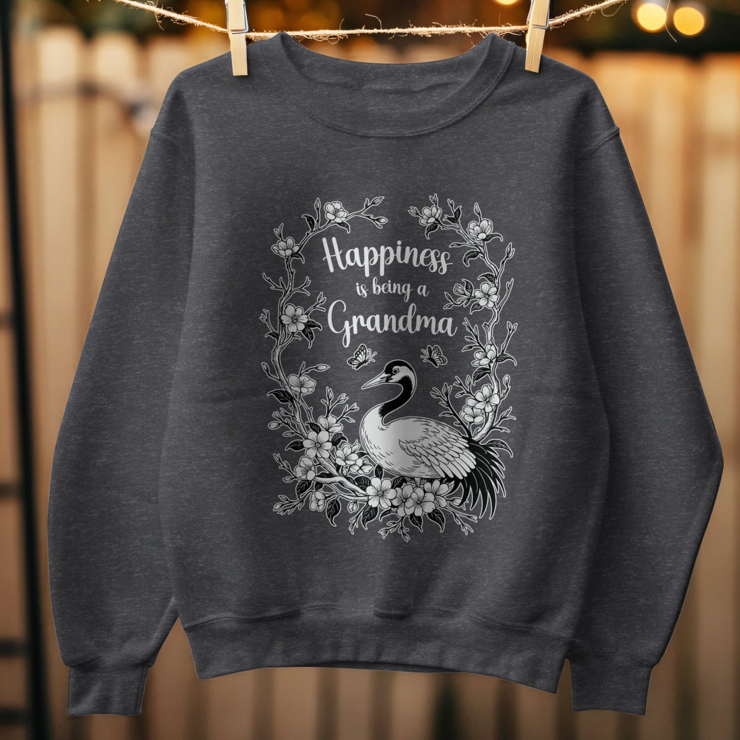 Happiness is Being a Grandma Printed Sweatshirt product type