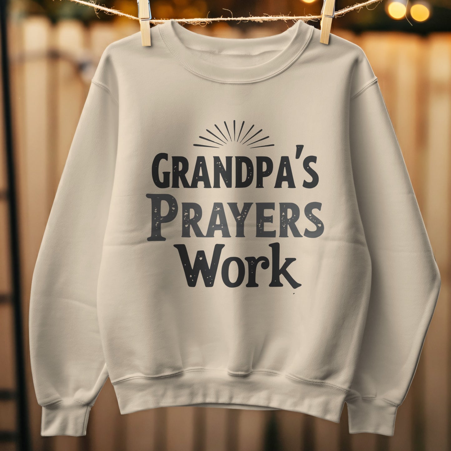 Grandpa's Prayers Work Design Sweatshirt product type