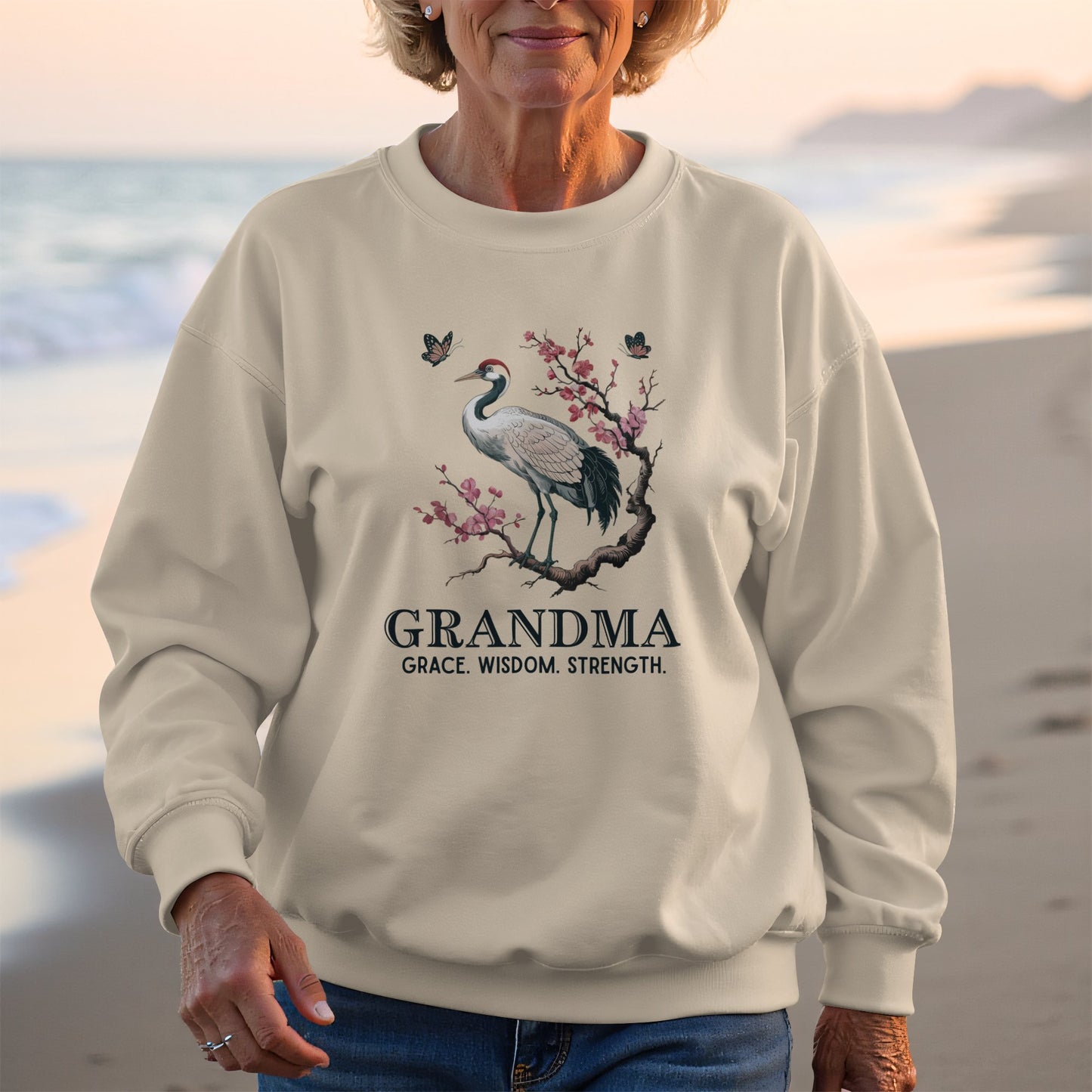 Grandma Grace Wisdom Strength Graphic Sweatshirt product