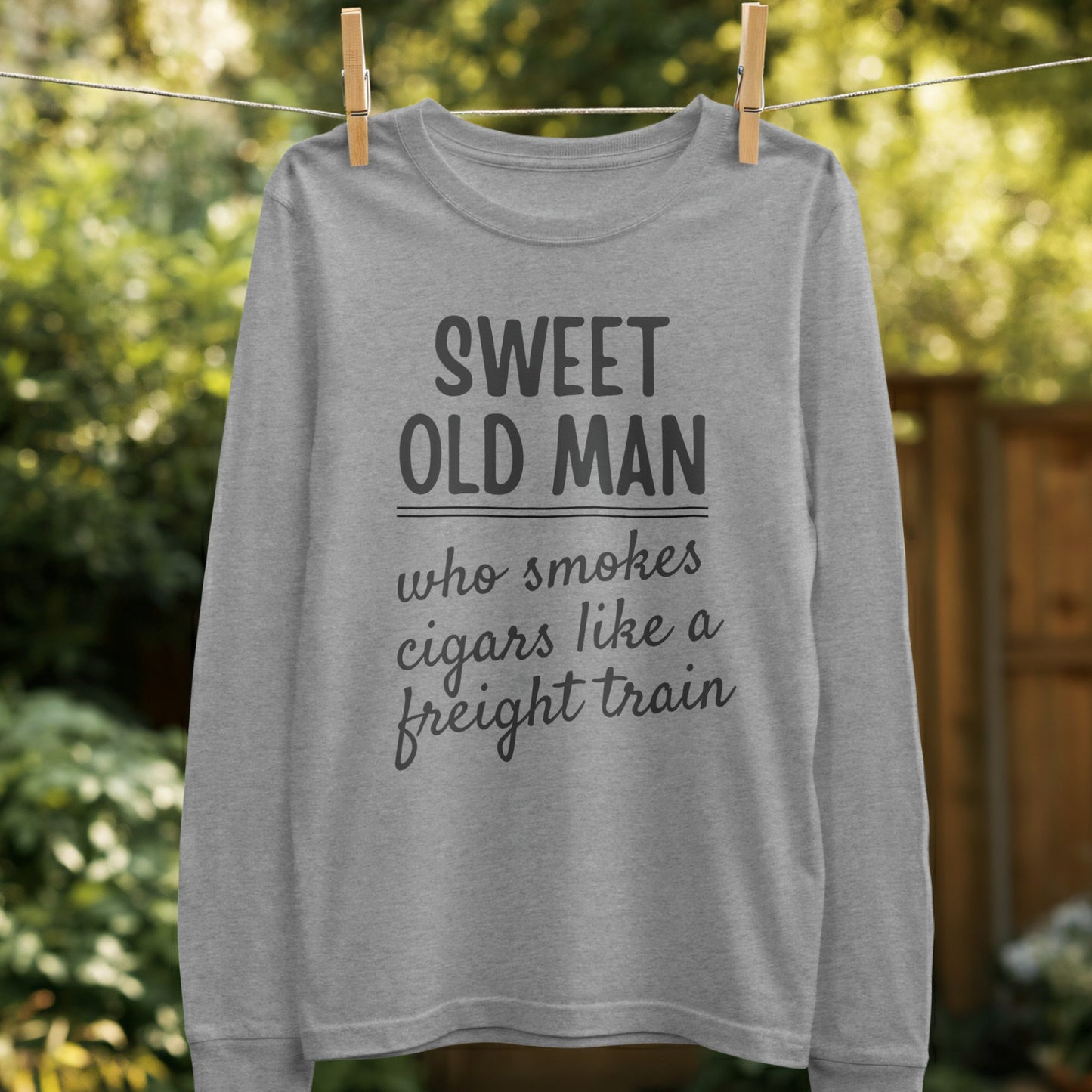 Sweet Old Man Who Smokes Cigars Like Freight Train product type