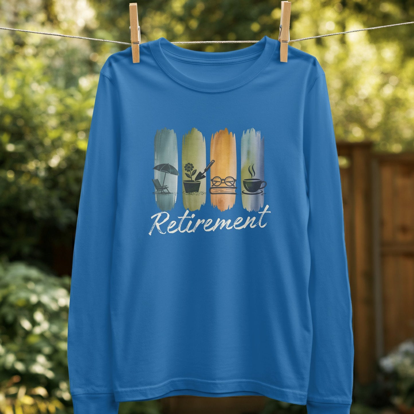 Retirement Themed Long Sleeve Shirt Product
