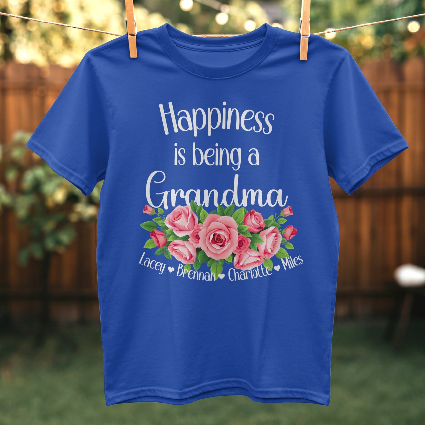 Happiness is being a Grandma floral product type