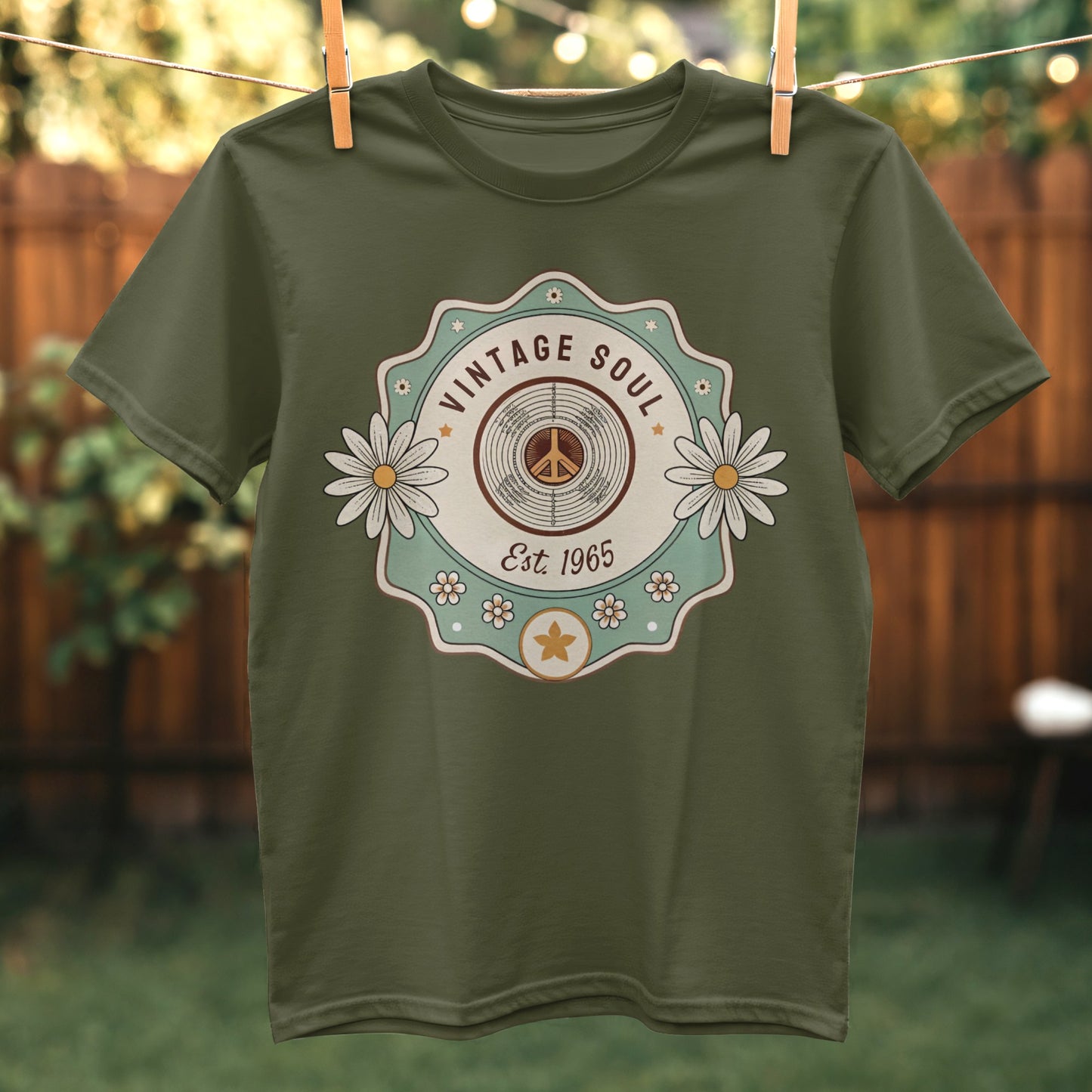 Vintage Soul Est 1965 Peace Sign Graphic Tee product type