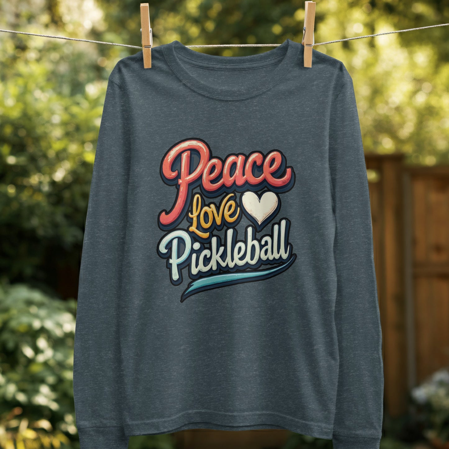 Peace Love Pickleball Long Sleeve Shirt product type