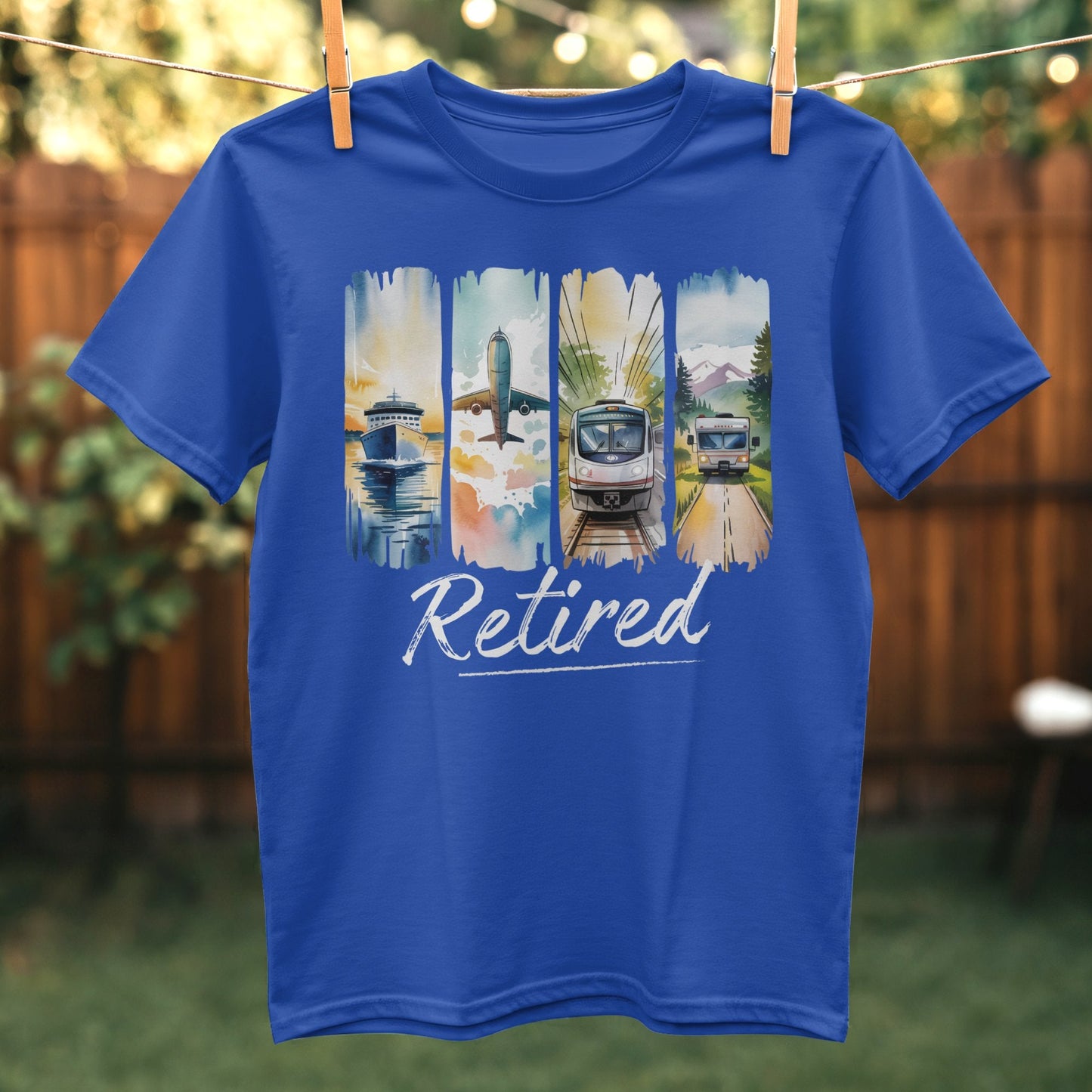 Retired Train Adventure Graphics T-Shirt product