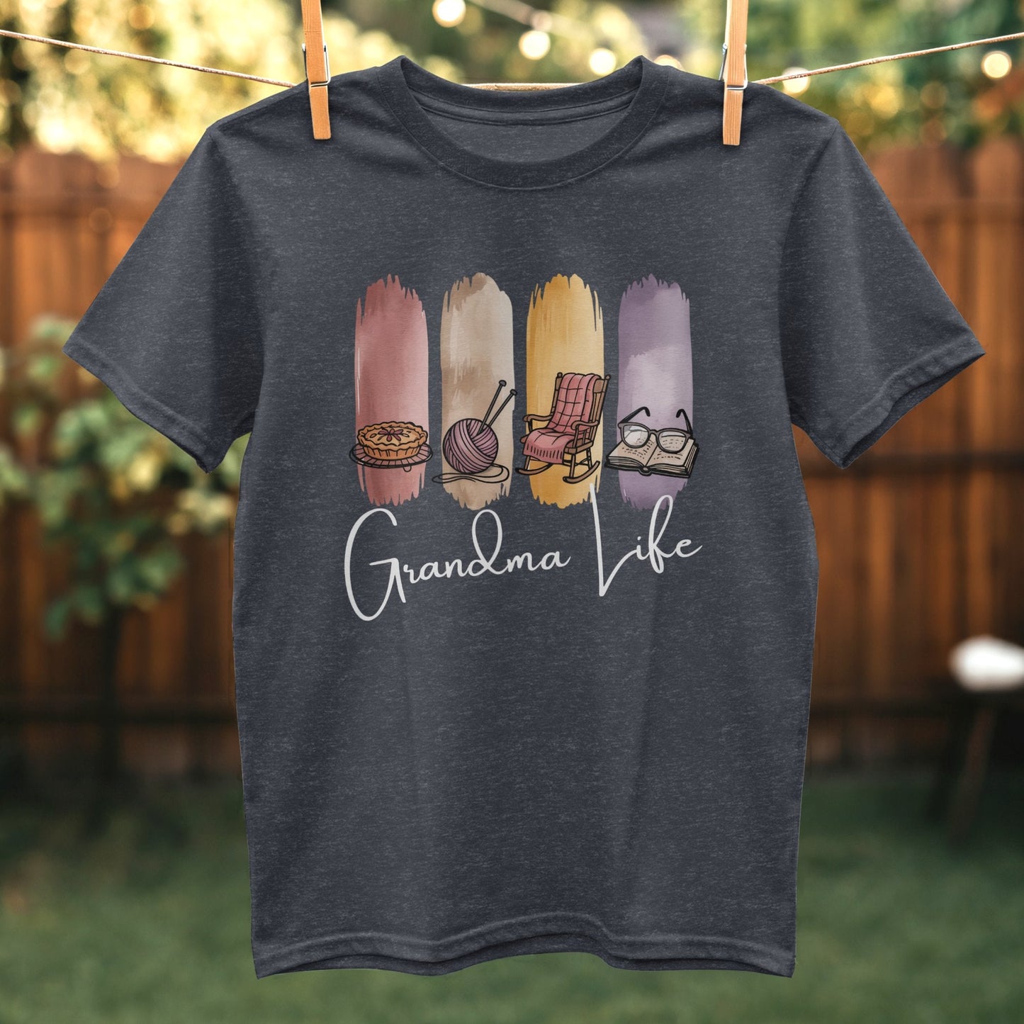 Grandma Life Cozy Pastimes Design T-Shirt product