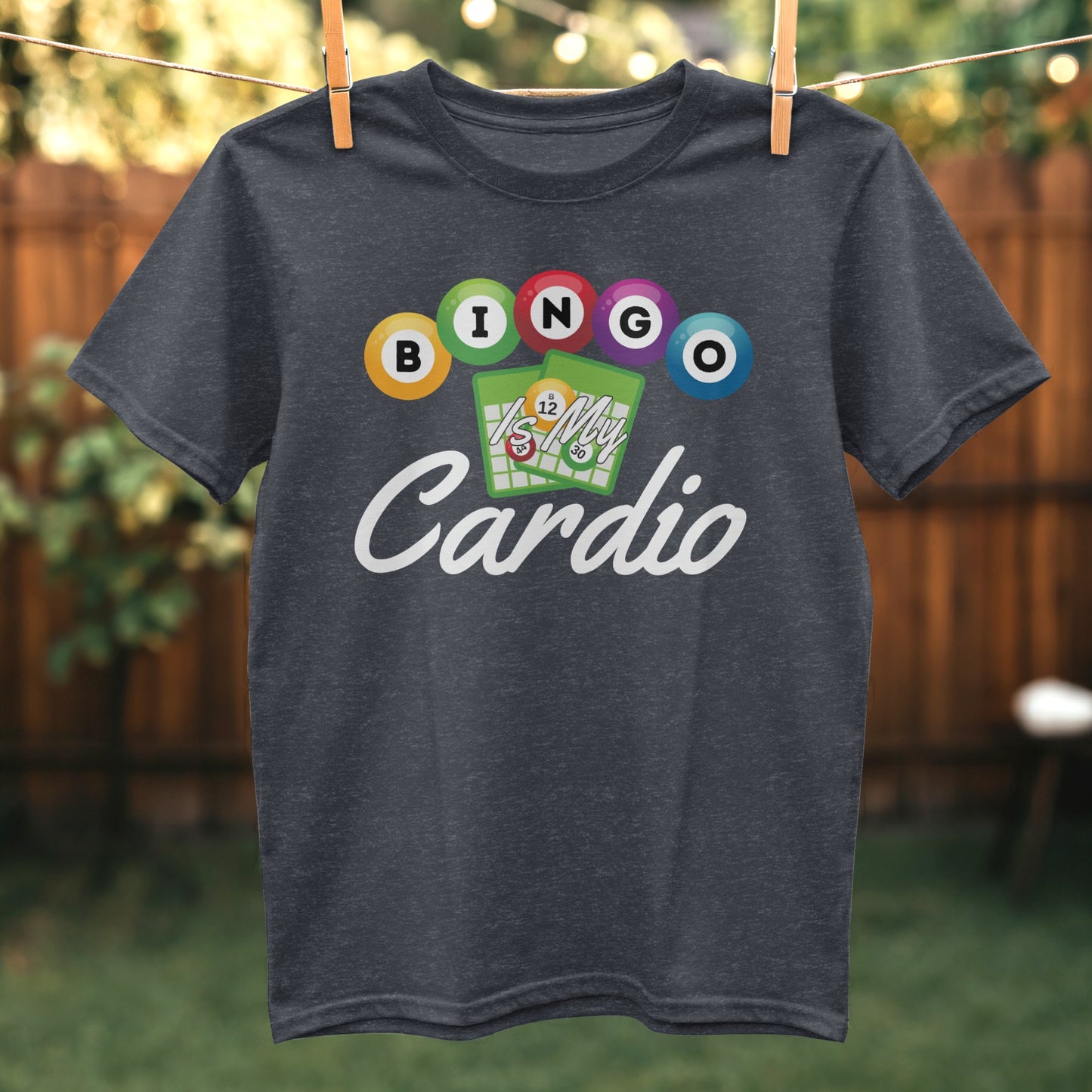 Funny Bingo Is My Cardio Graphic T-Shirt product type