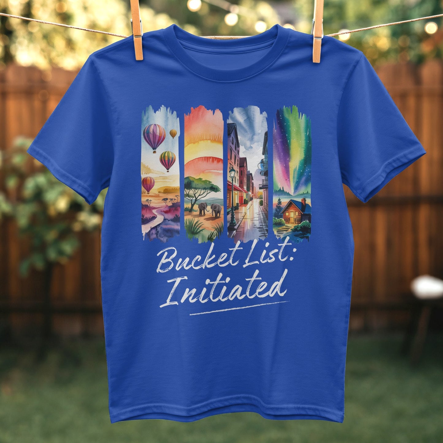 Bucket List Initiated design T-shirt product type