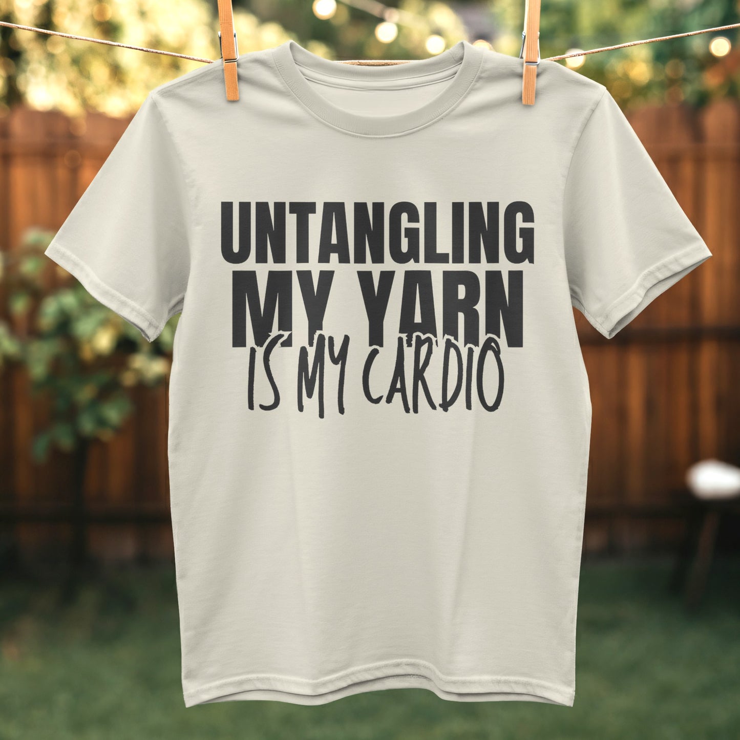 Untangling My Yarn Is My Cardio T-shirt product type